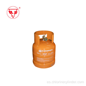 Cilindro de gas lpg de cocina portátil de 2 kg del mercado de Oriente Medio